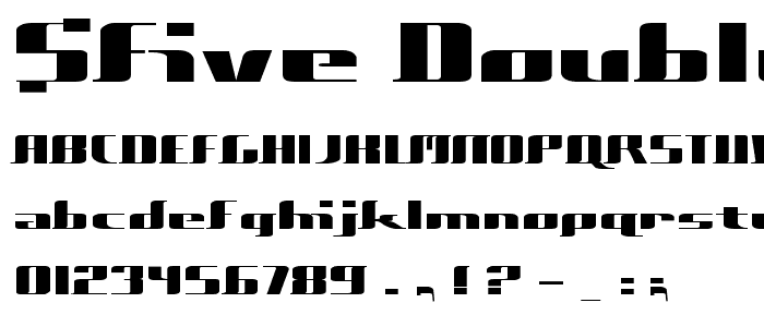 $Five Double Zero Regular font